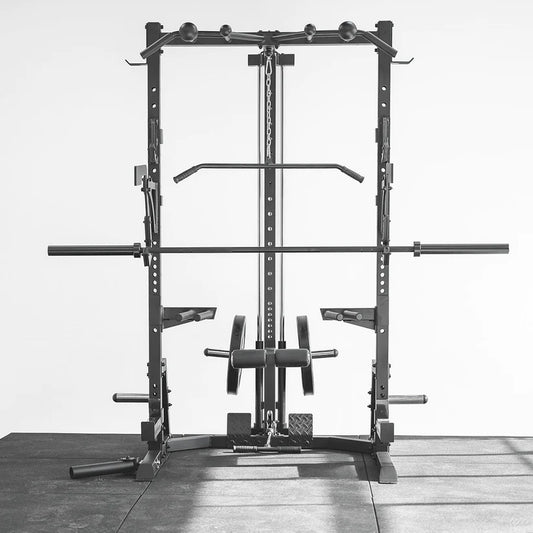 Primal Personal Series Ultimate Half Rack With Lat Pulldown And Low Row